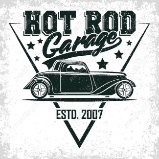 وکتور طرح لوگوی ماشین کلاسیک و قدیمی MV002485