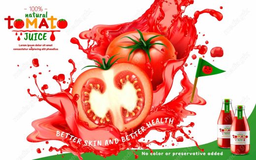 وکتور لیبل رب و سس گوجه فرنگی MV002501