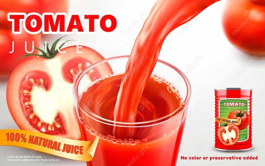 وکتور لیبل رب و سس گوجه فرنگی MV002504