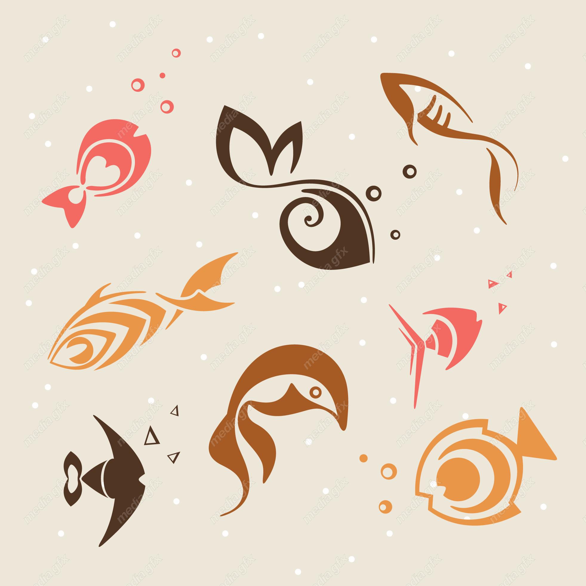 دانلود رایگان وکتور ماهی MV001952