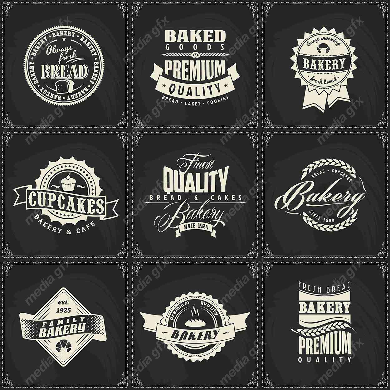 وکتور لوگو نانوایی و قنادی MV001973