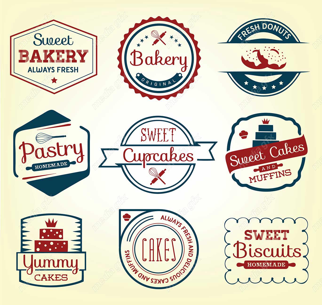 وکتور لوگو نانوایی و قنادی MV001975