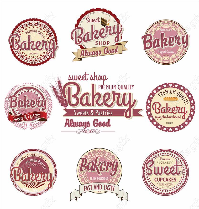 وکتور لوگو نانوایی و قنادی MV001976