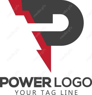 وکتور طرح لوگوی صاعقه، قدرت، رعد و برق و انرژی MV002618