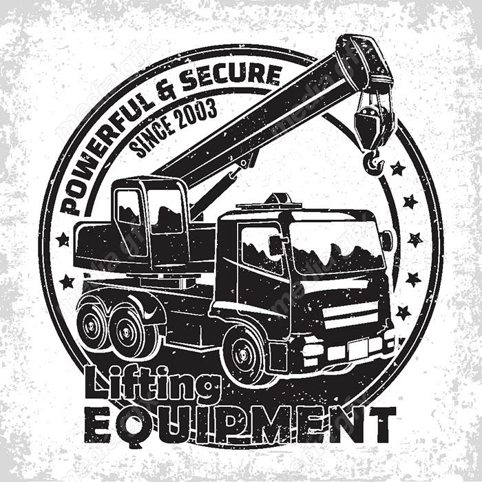 وکتور طرح لوگوی جرثقیل در سبک های مختلف MV002626