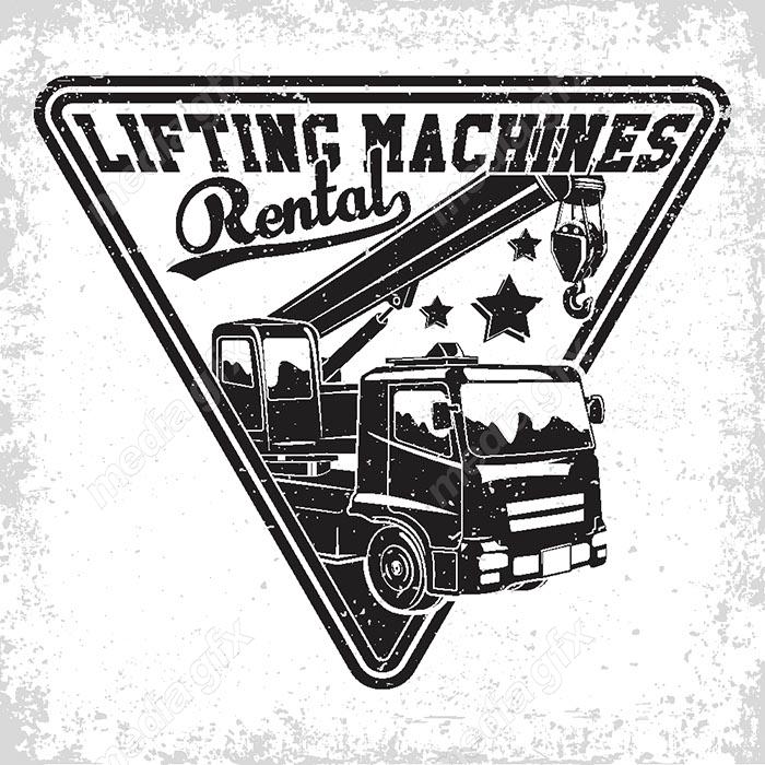 وکتور طرح لوگوی جرثقیل در سبک های مختلف MV002633