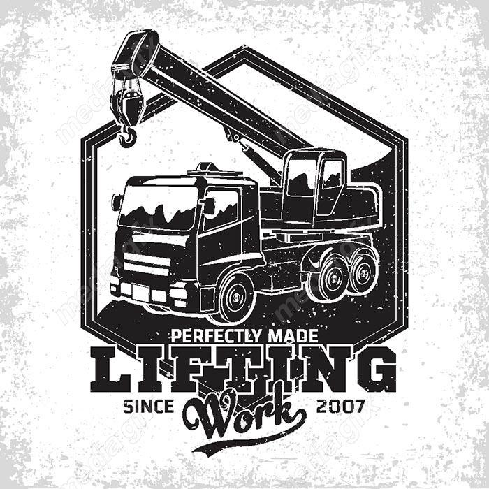 وکتور طرح لوگوی جرثقیل در سبک های مختلف MV002634