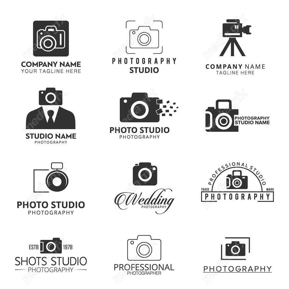 وکتور طرح لوگوی عکاس، دوربین عکاسی و فیلمبرداری و استودیو MV002647