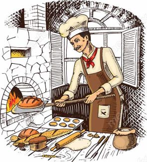 وکتور لوگو سرآشپز و نانوایی به سبک قدیم MV002658