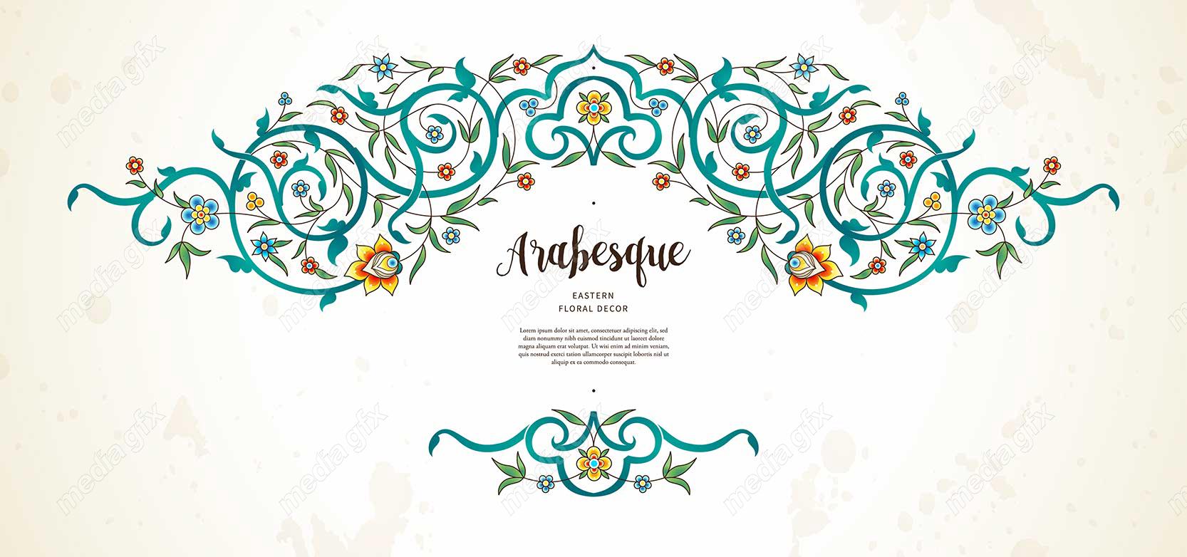 وکتور تذهیب اسلیمی MV002730