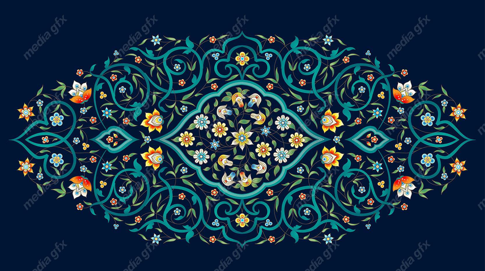 وکتور تذهیب اسلیمی MV002733