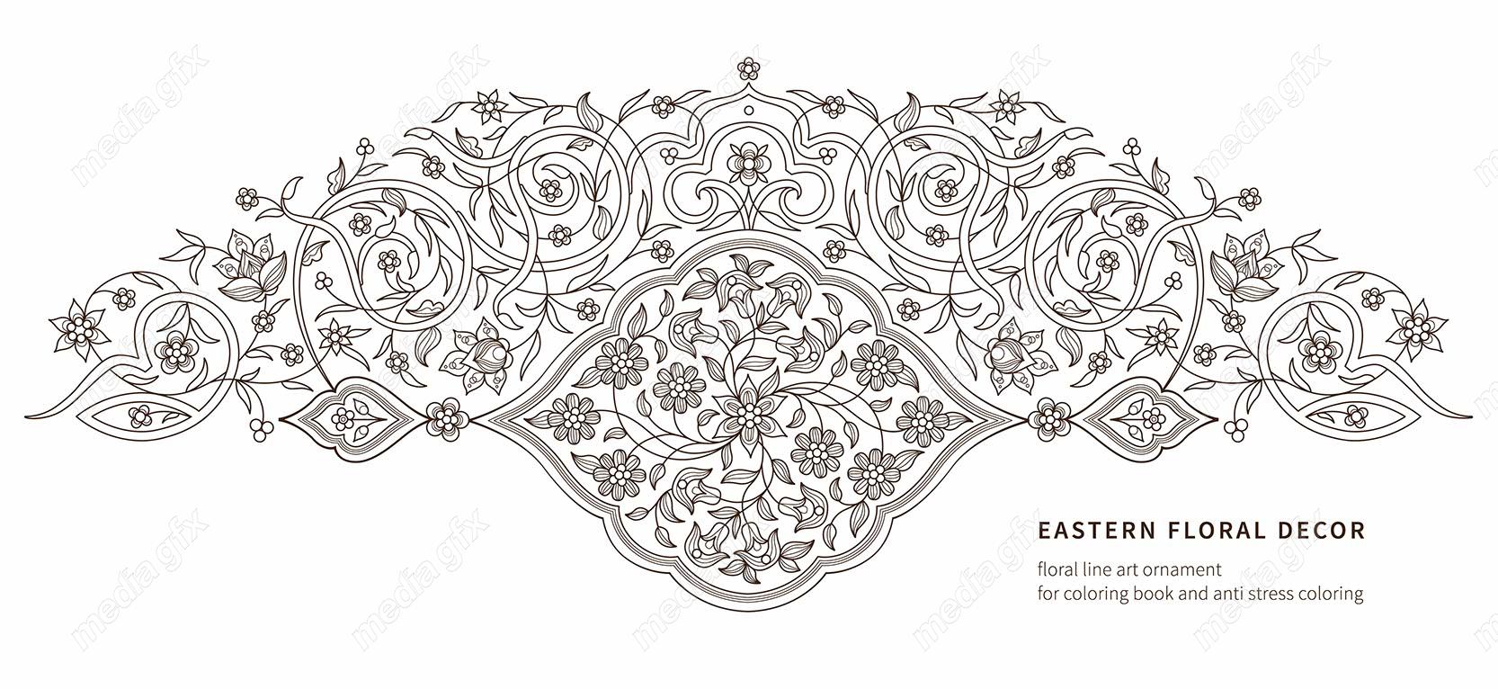 وکتور تذهیب اسلیمی MV002735