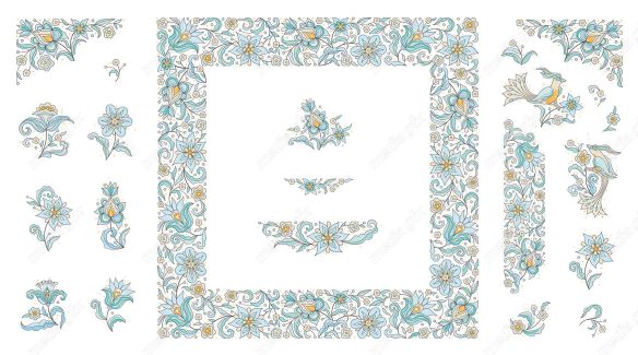 وکتور تذهیب اسلیمی MV002741