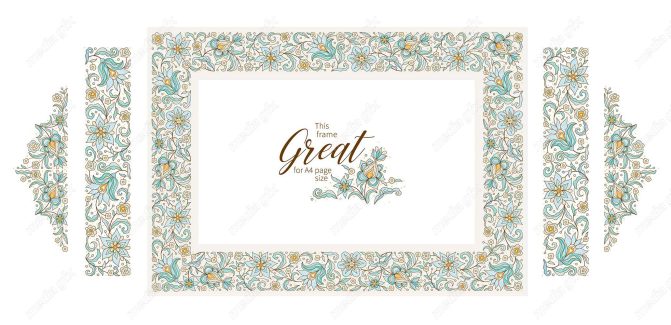 وکتور تذهیب اسلیمی MV002743