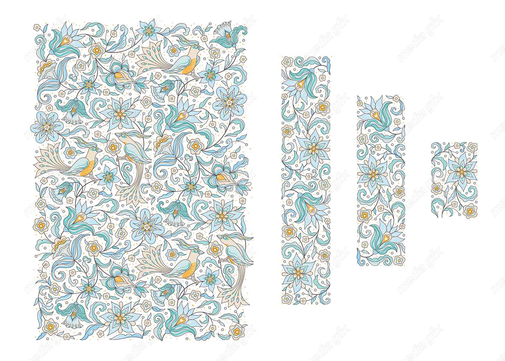 وکتور تذهیب اسلیمی MV002744