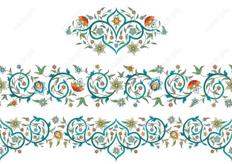 وکتور تذهیب اسلیمی MV002748