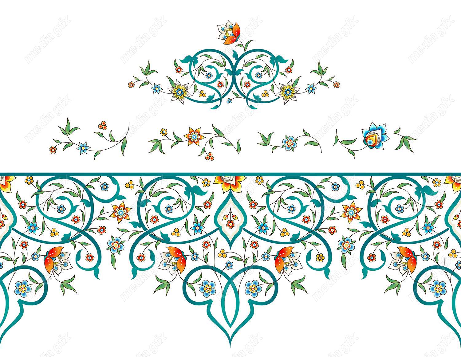 وکتور تذهیب اسلیمی MV002750