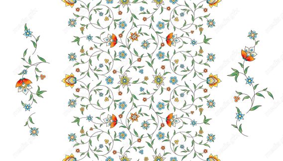 وکتور تذهیب اسلیمی MV002755