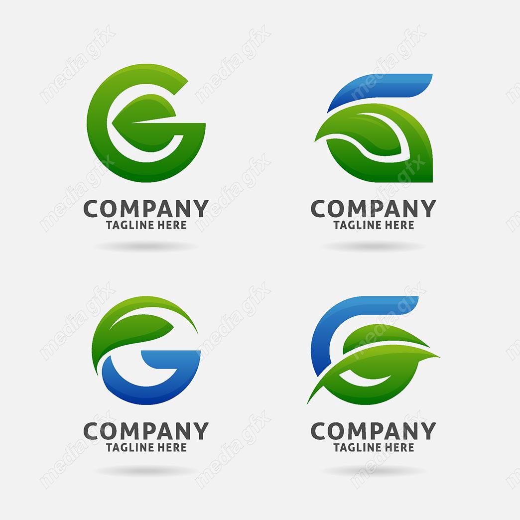 لوگو برگ G وکتور ست حروف MV003331