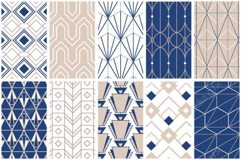 وکتور پترن خطوط و اشکال هندسی MV003374