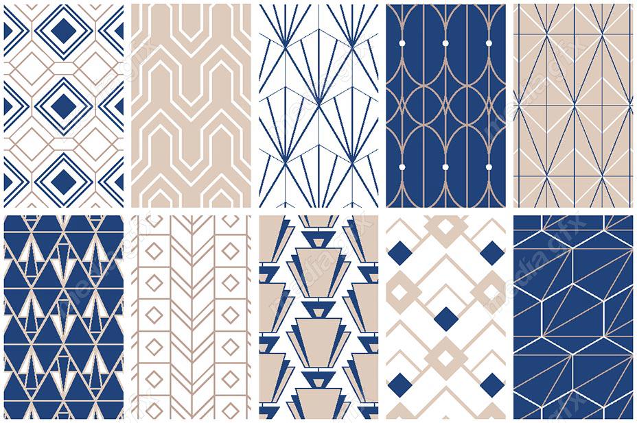 وکتور پترن خطوط و اشکال هندسی MV003374