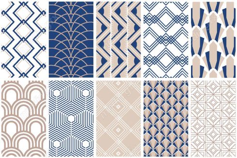 وکتور پترن خطوط و اشکال هندسی MV003375