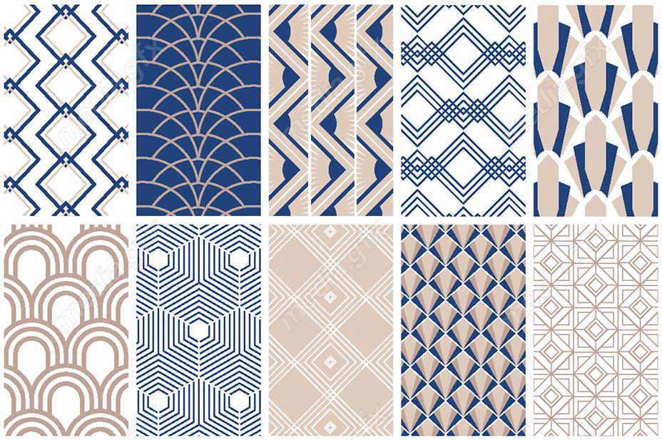 وکتور پترن خطوط و اشکال هندسی MV003375