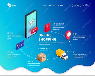 طرح آماده بنر وبسایت تحویل مرسوله پستی توسط پستچی MV003380