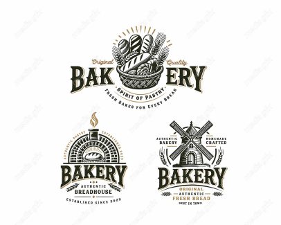 وکتور لوگو فروشگاه قنادی شیرینی و نان MV003481