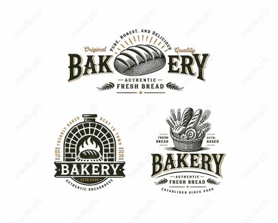 وکتور لوگو فروشگاه قنادی شیرینی و نان MV003486