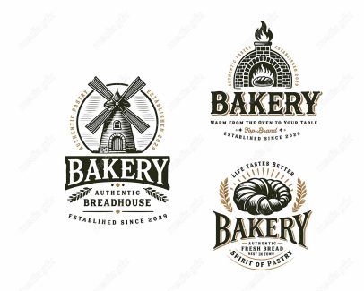 وکتور لوگو فروشگاه قنادی شیرینی و نان MV003488