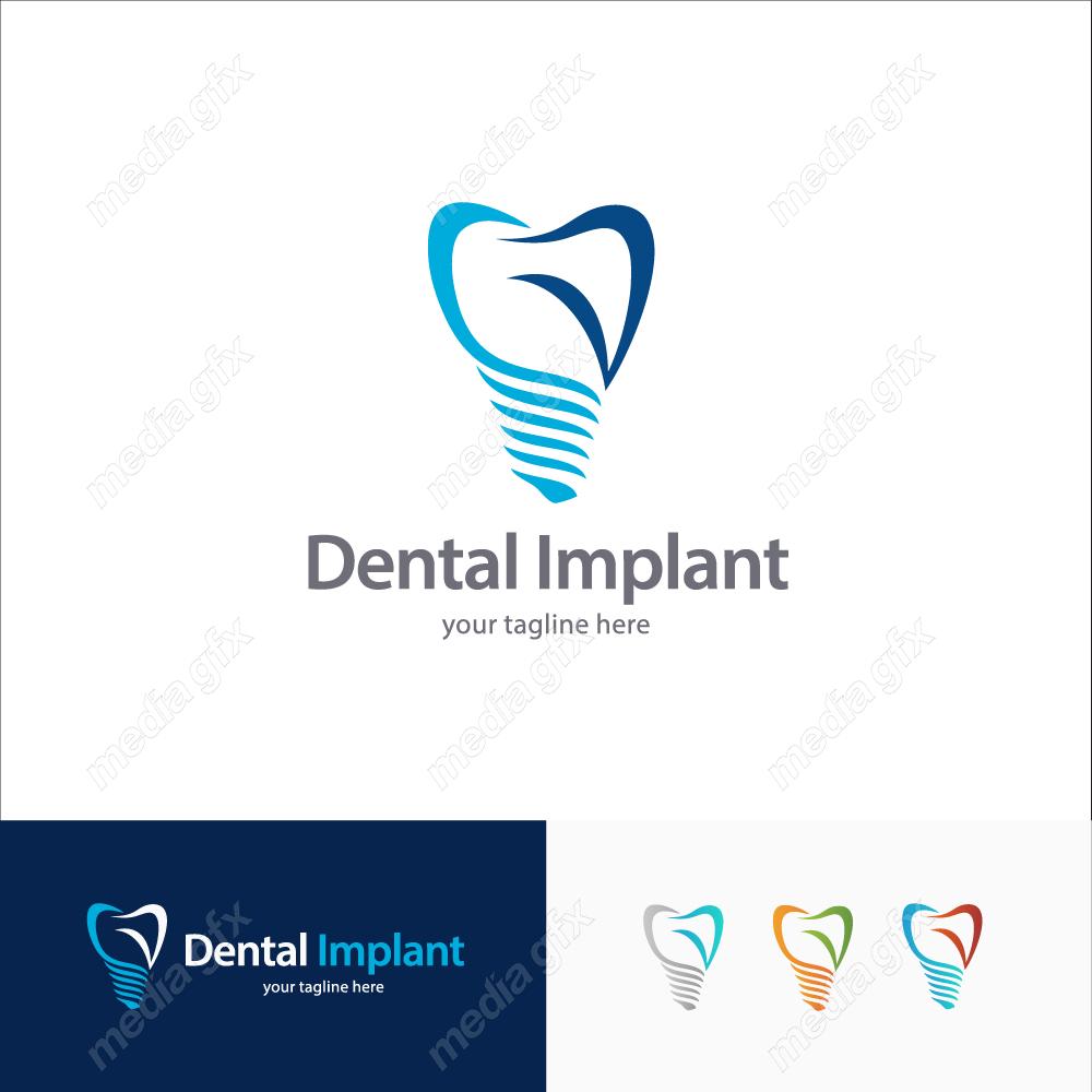 وکتور لوگوی دندان و دندانپزشکی MV003513