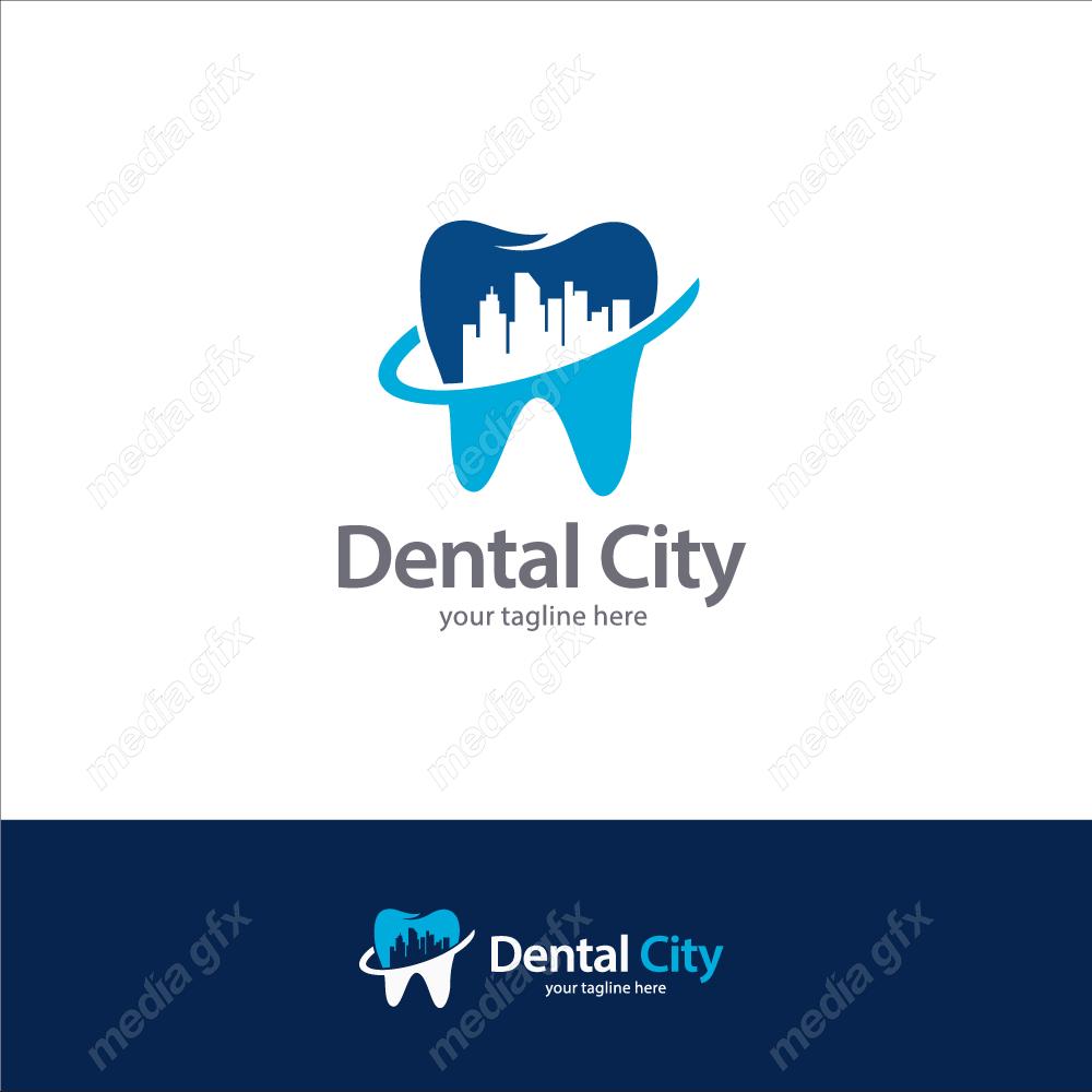 وکتور لوگوی دندان و دندانپزشکی MV003514