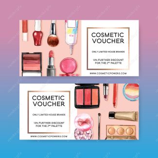 دانلود رایگان وکتور طرح بنر لوازم آرایشی MV003520