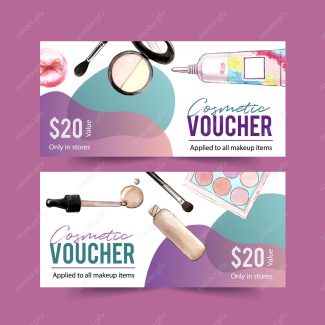 دانلود رایگان وکتور طرح بنر لوازم آرایشی MV003526