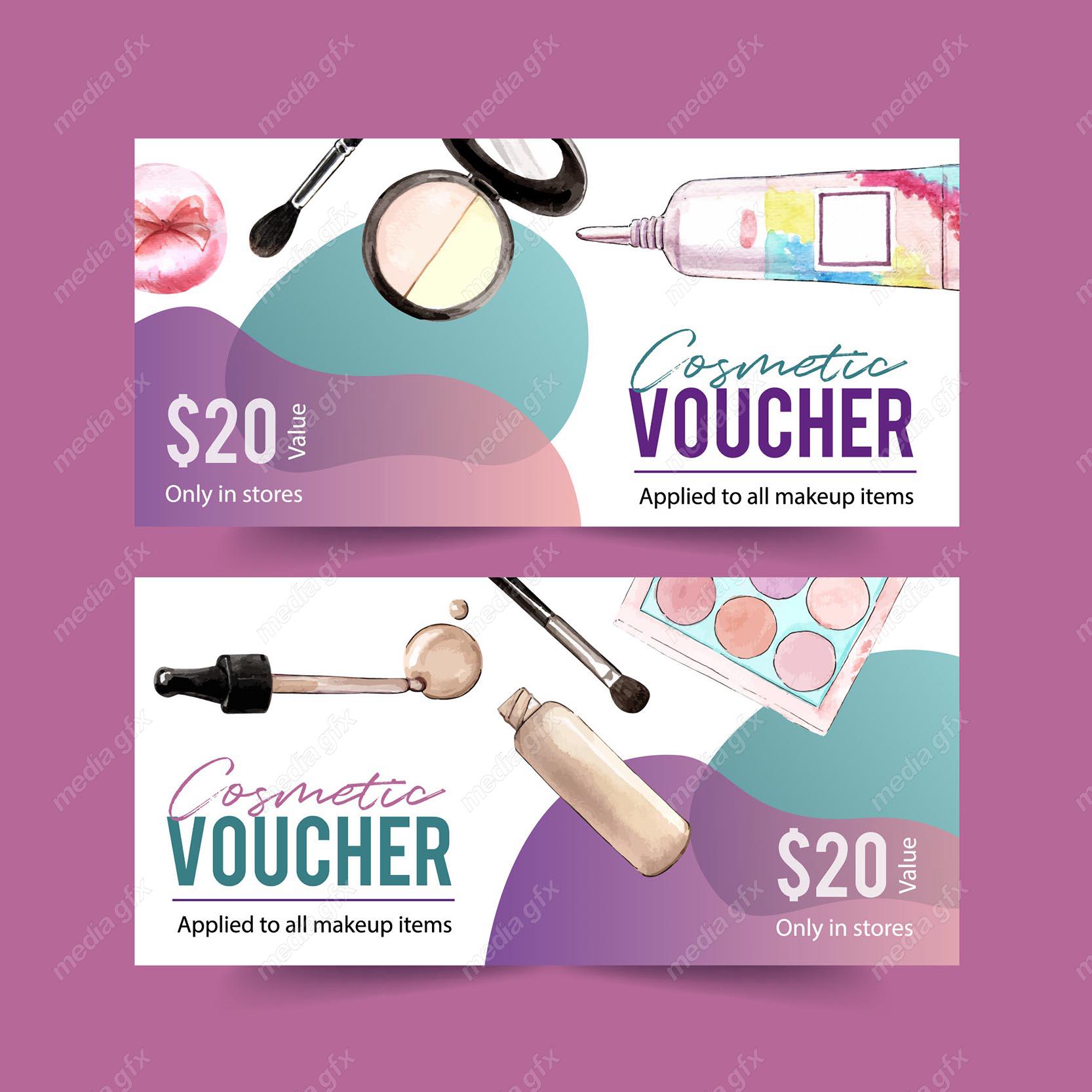 دانلود رایگان وکتور طرح بنر لوازم آرایشی MV003526