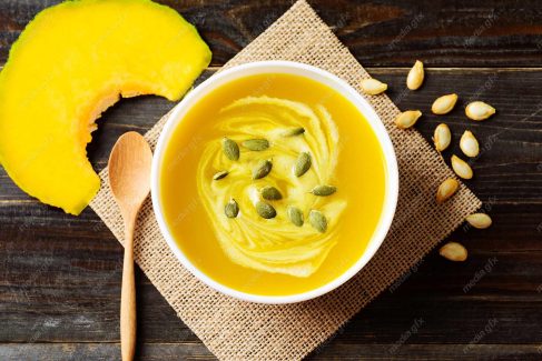 دانلود رایگان عکس با کیفیت سوپ کدو حلوایی MJ003539