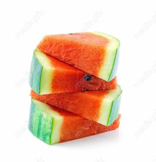 عکس با کیفیت هندوانه پس زمینه سفید MJ003579