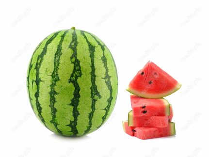 عکس با کیفیت هندوانه پس زمینه سفید MJ003582