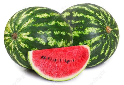 عکس با کیفیت هندوانه پس زمینه سفید MJ003584