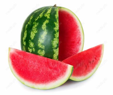 عکس با کیفیت هندوانه پس زمینه سفید MJ003587