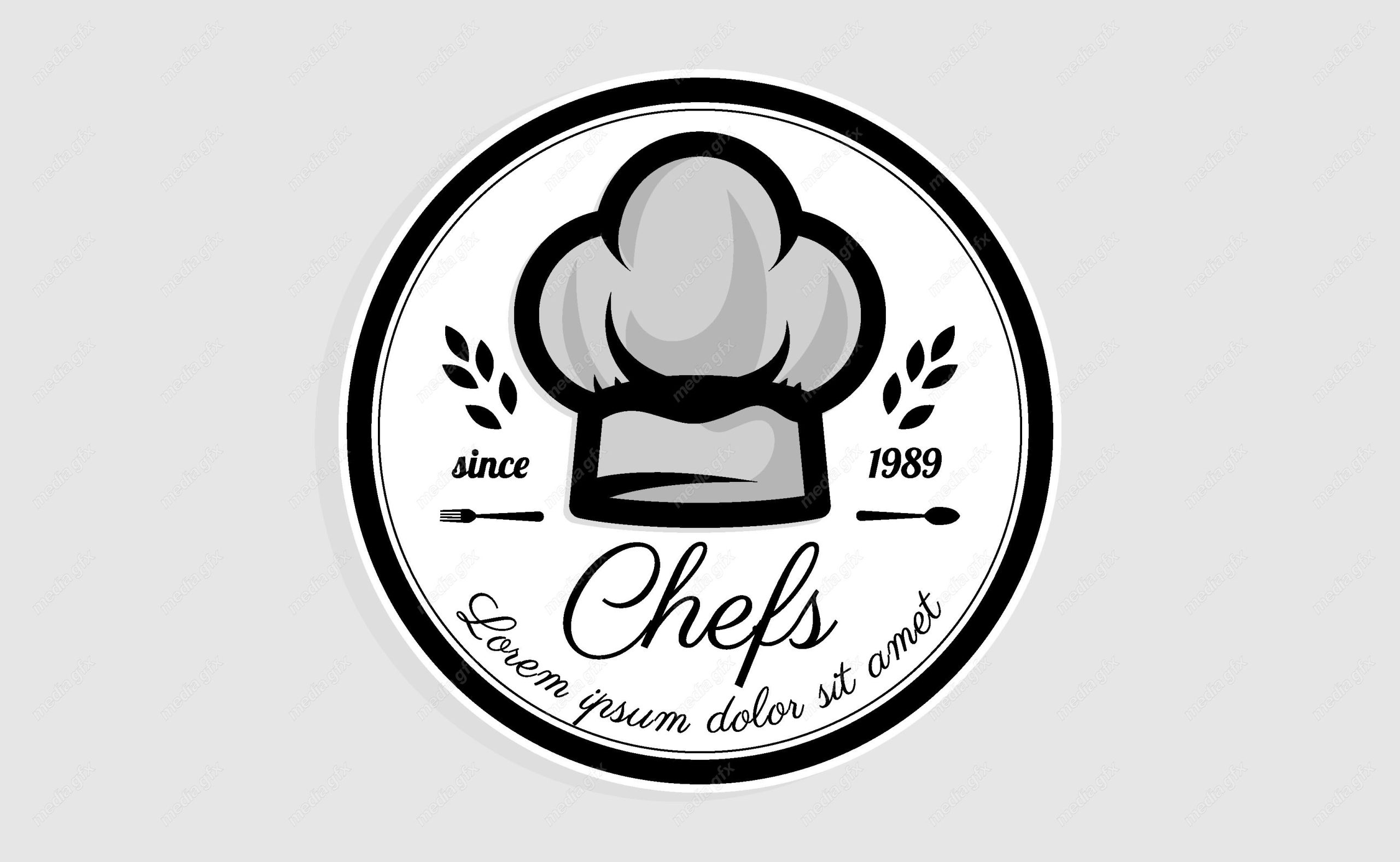 دانلود رایگان طرح وکتور لوگو کلاه سرآشپز MV003649