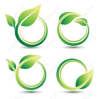 وکتور لوگوی برگ سبز سلامت محصولات طبیعی و ارگانیک MV003653