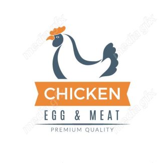 وکتور طرح لوگو مرغ و خروس، مرغداری و مزرعه MV003670