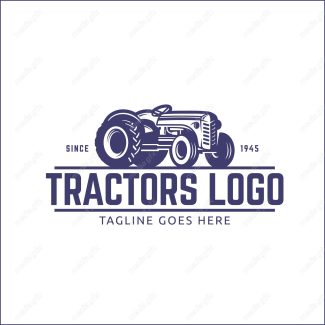 وکتور طرح لوگو تراکتور و ماشین الات کشاورزی MV003676