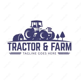 وکتور طرح لوگو تراکتور و ماشین الات کشاورزی MV003682
