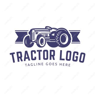 وکتور طرح لوگو تراکتور و ماشین الات کشاورزی MV003685