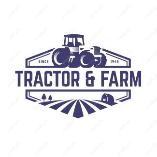 وکتور طرح لوگو تراکتور و ماشین الات کشاورزی MV003686