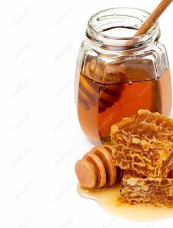 عکس با کیفیت عسل با موم طبیعی MJ003746