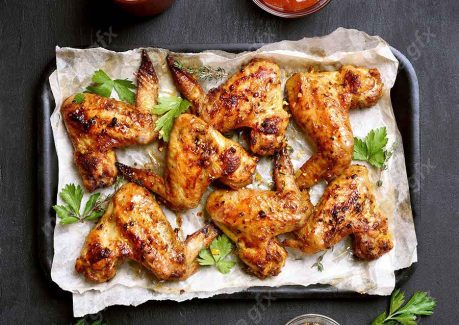 دانلود رایگان عکس با کیفیت مرغ کبابی و سوخاری و دورچین MJ003783